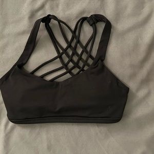 Lululemon Free To Be Wild sports bra, black, size 2